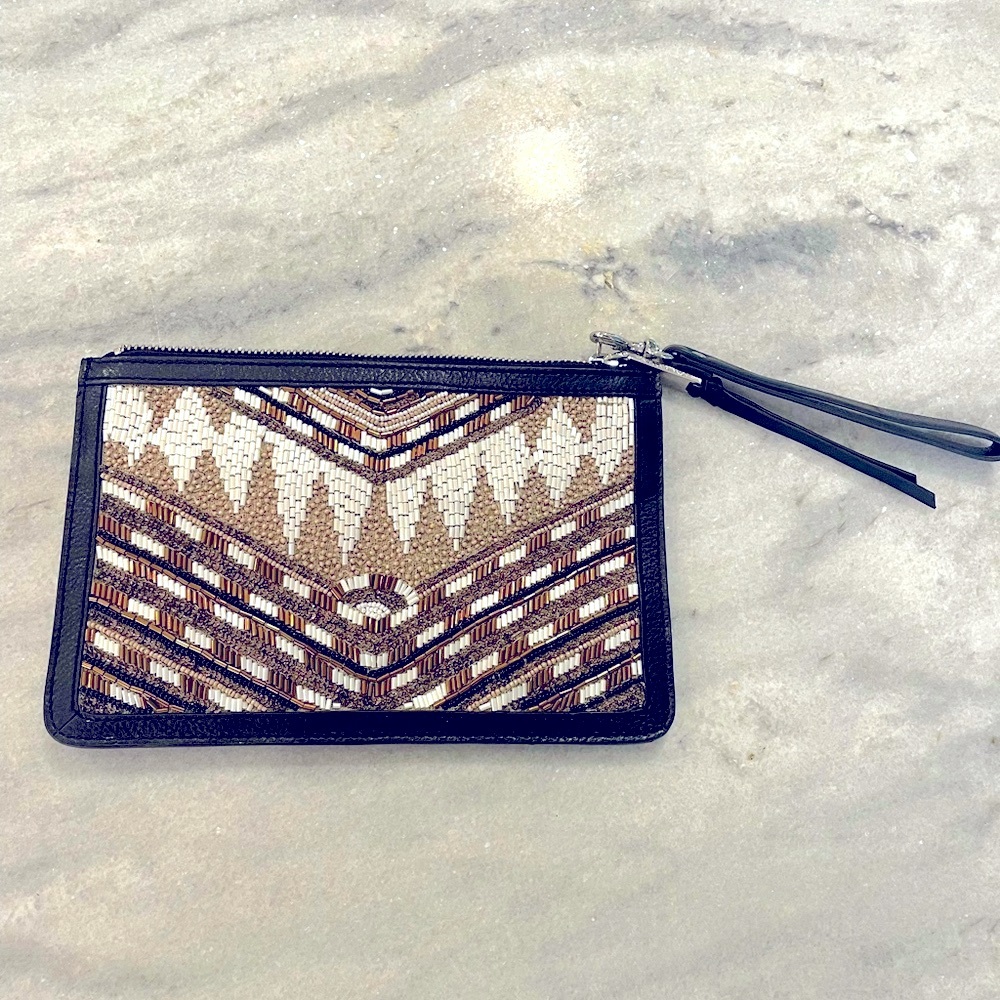 Like New Rebecca Minkoff Beaded Wristlet / Clutch
